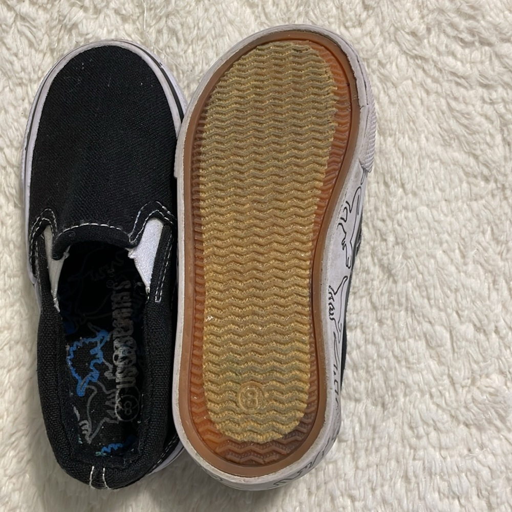 Classic Black Kids Slip-On Sneakers - Picture 3 of 3